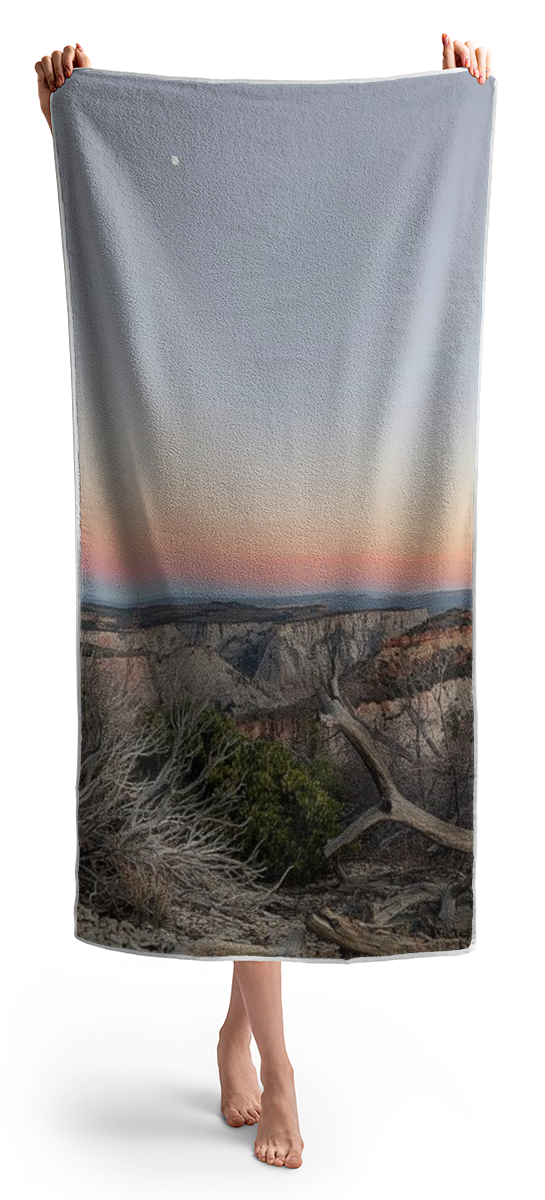 Breathtaking Canyon Sunset View Beach Towel