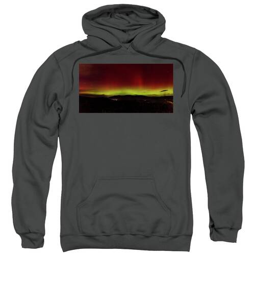Northern Lights Over Wasatch Mountain Range Sweatshirt by Brandon Wichmann