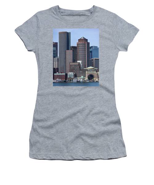 Boston Skyline by the Water Women's T-Shirt