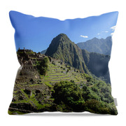 Machu Picchu In Sunlit Splendor Throw Pillow