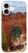 Majestic Natural Rock Arch In Bryce Canyon National Park iPhone Case
