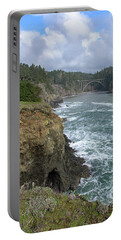 Coastal Bridge Over Rushing Waters Portable Battery Charger