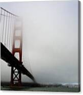 Golden Gate Bridge Disappears Into Misty Fog Canvas Print