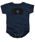 Pleiades Cluster In Cosmic Night Baby One-Piece