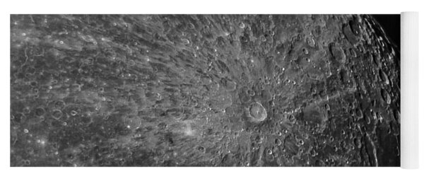 Lunar Surface Craters In Detail Yoga Mat