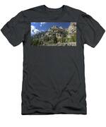 Majestic Mountain Peaks Under Blue Sky In Cascade Canyon T-Shirt
