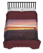 Serene Mountain Sunrise In Bryce Canyon National Park Duvet Cover