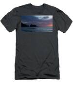 Serene Coastal Sunset with Cliffs T-Shirt
