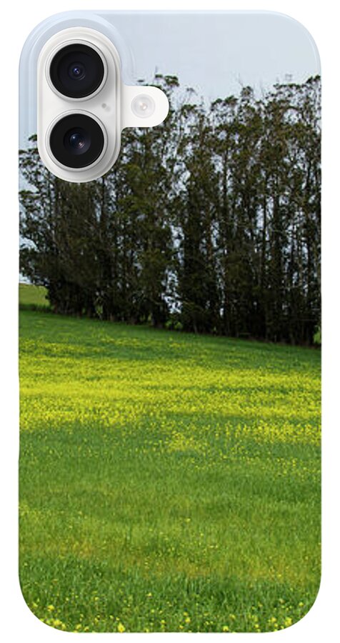 Rolling Hills With Blooming Wildflowers iPhone Case