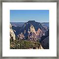 Majestic Mountain Range View Framed Print