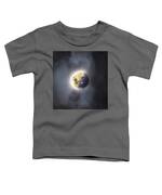 Celestial Moon In Ethereal Glow Toddler T-Shirt