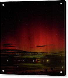 Mesmerizing Northern Lights Display Acrylic Print by Brandon Wichmann
