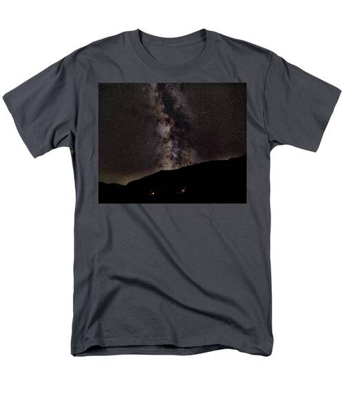 Starry Night Over Mountain Landscape Men's T-Shirt  (Regular Fit)