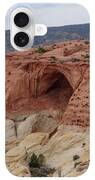 Natural Arch In Desert Landscape iPhone Case