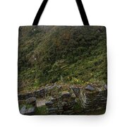 Misty Mountain Ruins Tote Bag