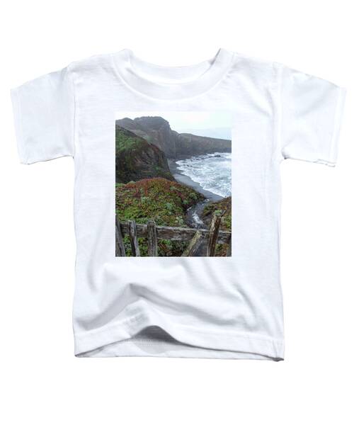Rocky Coastline With Vibrant Foliage Toddler T-Shirt