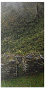 Misty Mountain Ruins Bath Towel