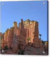 Majestic Sandstone Formations Of Bryce Canyon National Park Acrylic Print