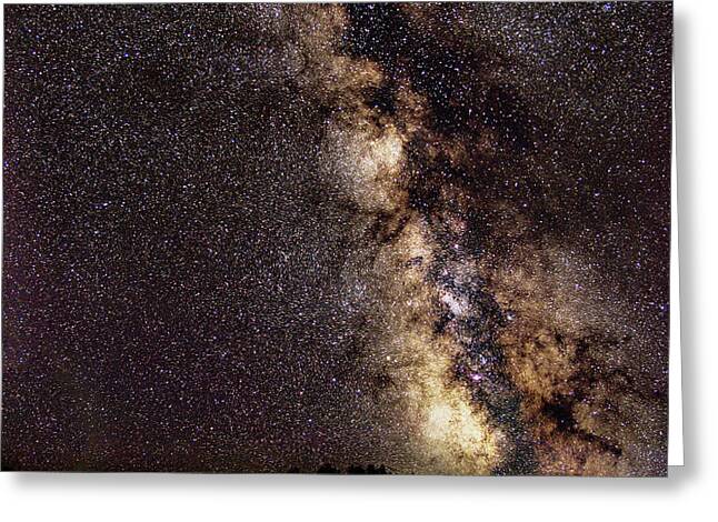 Night Sky Brimming With Stars Greeting Card