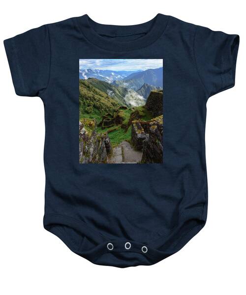Mysterious Incan Ruins In The Mountains Baby One-Piece