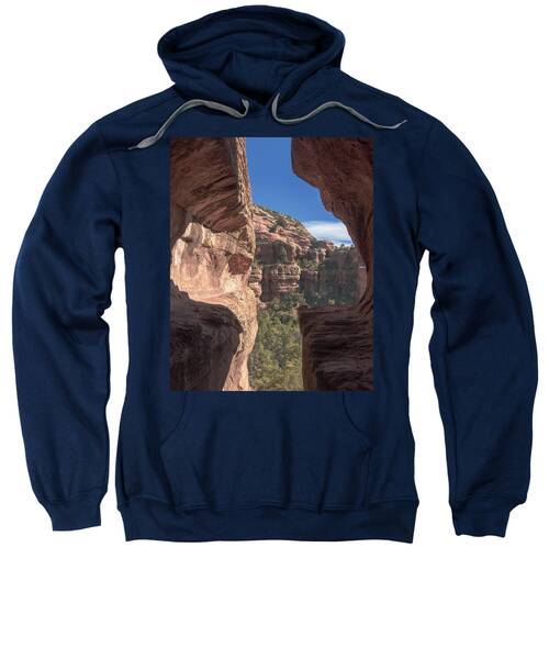 Canyon View Framed By Rocky Cliffs Sweatshirt