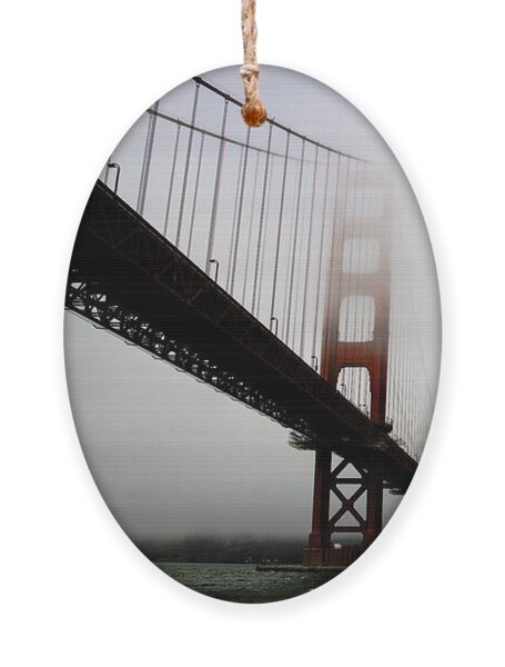 Golden Gate Bridge Disappears Into Misty Fog Ornament