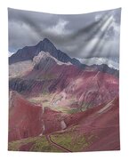 Majestic Colorful Mountain Range Tapestry