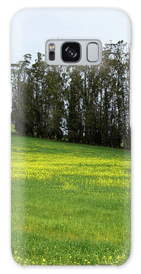 Rolling Hills With Blooming Wildflowers Galaxy Case
