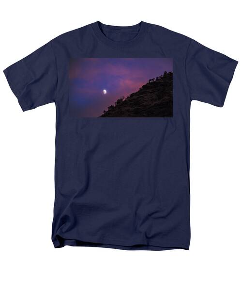 Moonlit Evening Over Silhouetted Hills Men's T-Shirt  (Regular Fit)