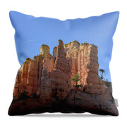 Majestic Sandstone Formations Of Bryce Canyon National Park Throw Pillow