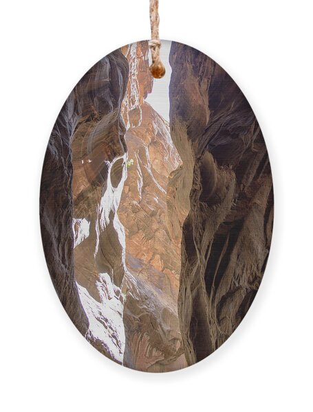 Sunlit Canyon Walls In The Narrows Ornament