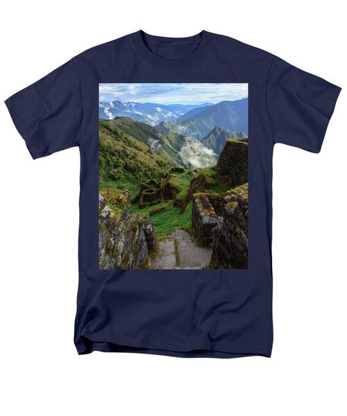 Mysterious Incan Ruins In The Mountains Men's T-Shirt  (Regular Fit)