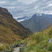 Trail Through Majestic Mountain Landscape To Dead Woman's Pass Poster