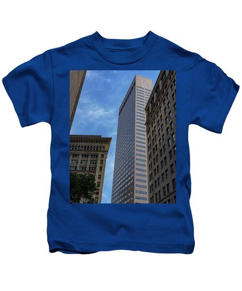 Skyscrapers Against Blue Sky Kids T-Shirt