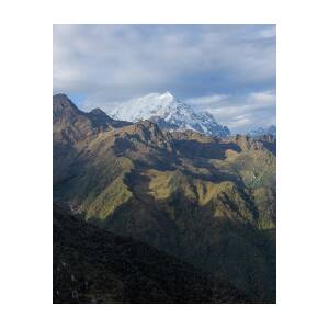 Majestic Andes Mountain Peaks Under Cloudy Sky by Brandon Wichmann Majestic Andes Mountain Peaks Under Cloudy Sky by Brandon Wichmann