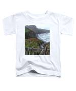 Rocky Coastline With Vibrant Foliage Toddler T-Shirt