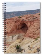 Natural Arch In Desert Landscape Spiral Notebook