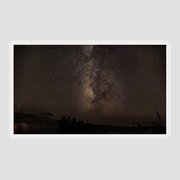 Milky Way Over Tranquil Shoreline Sticker