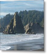 Dramatic Coastal Rock Formations Metal Print