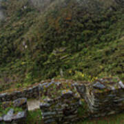 Misty Mountain Ruins Poster