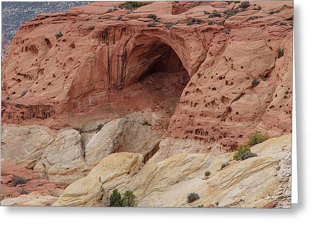 Natural Arch In Desert Landscape Greeting Card
