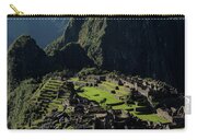 Majestic Ruins In A Mountain Valley Zip Pouch