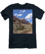 Majestic Mountain Under Clear Blue Sky T-Shirt
