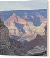 Majestic Grand Canyon Vista At Sunset Wood Print