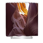 Curves Of Sunlit Antelope Canyon Walls Shower Curtain