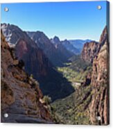 Breathtaking Zion Canyon View Acrylic Print