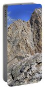 Majestic Mountain Peak Under Clear Skies Portable Battery Charger