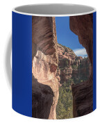 Canyon View Framed By Rocky Cliffs Coffee Mug