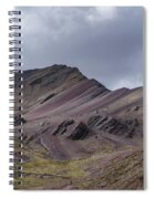Majestic Andean Mountainscape With Colorful Striations Spiral Notebook