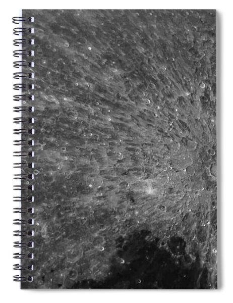 Lunar Surface Craters In Detail Spiral Notebook